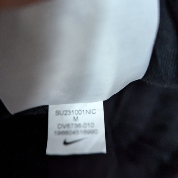 Nike Black Tech Fleece Joggers Womens Size M EC Logo Sweatpants Tap - Picture 10 of 11